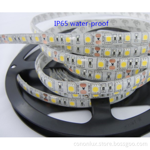 China Factory WW 7.2W 5050 flexible LED Strip Light